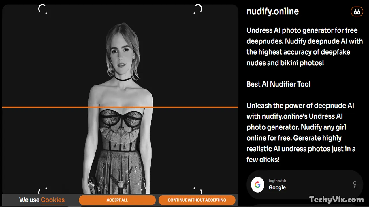 Nudify online website