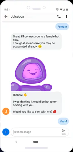 SlutBot chat