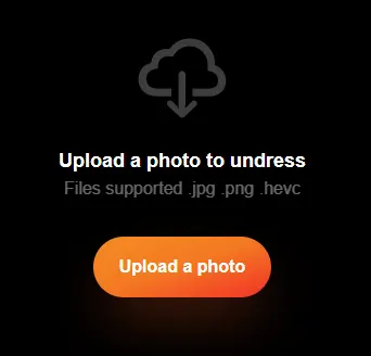 Undress App upload image