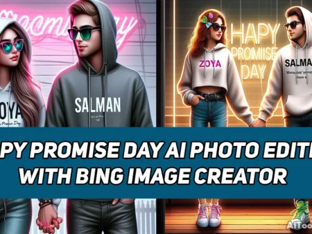 Happy Promise Day AI Photo Editing with Bing Image Creator Text Prompts 2024