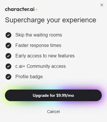 character ai Pricing