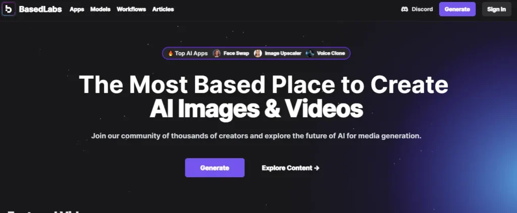 basedlabs.ai homepage