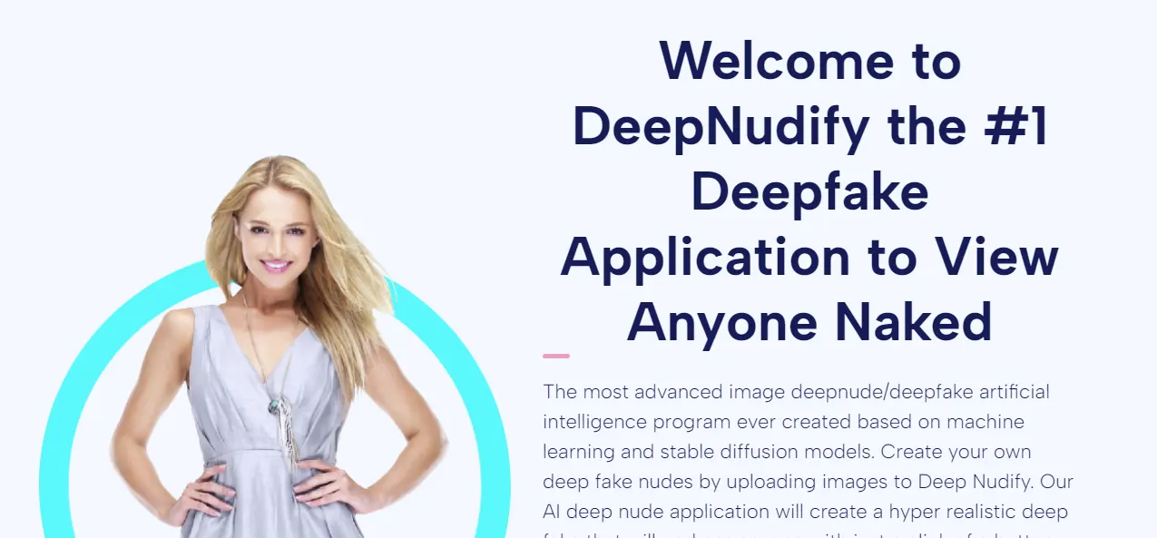 deepnudify.com homepage