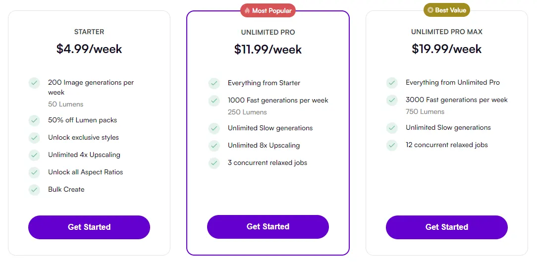 Starry AI Pricing