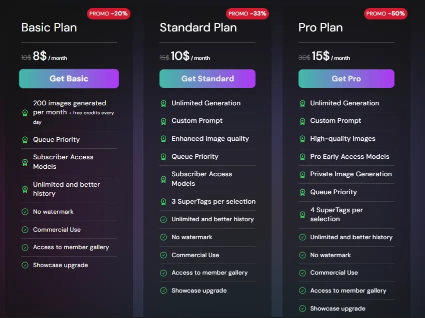 Aiexotic Plan pricing