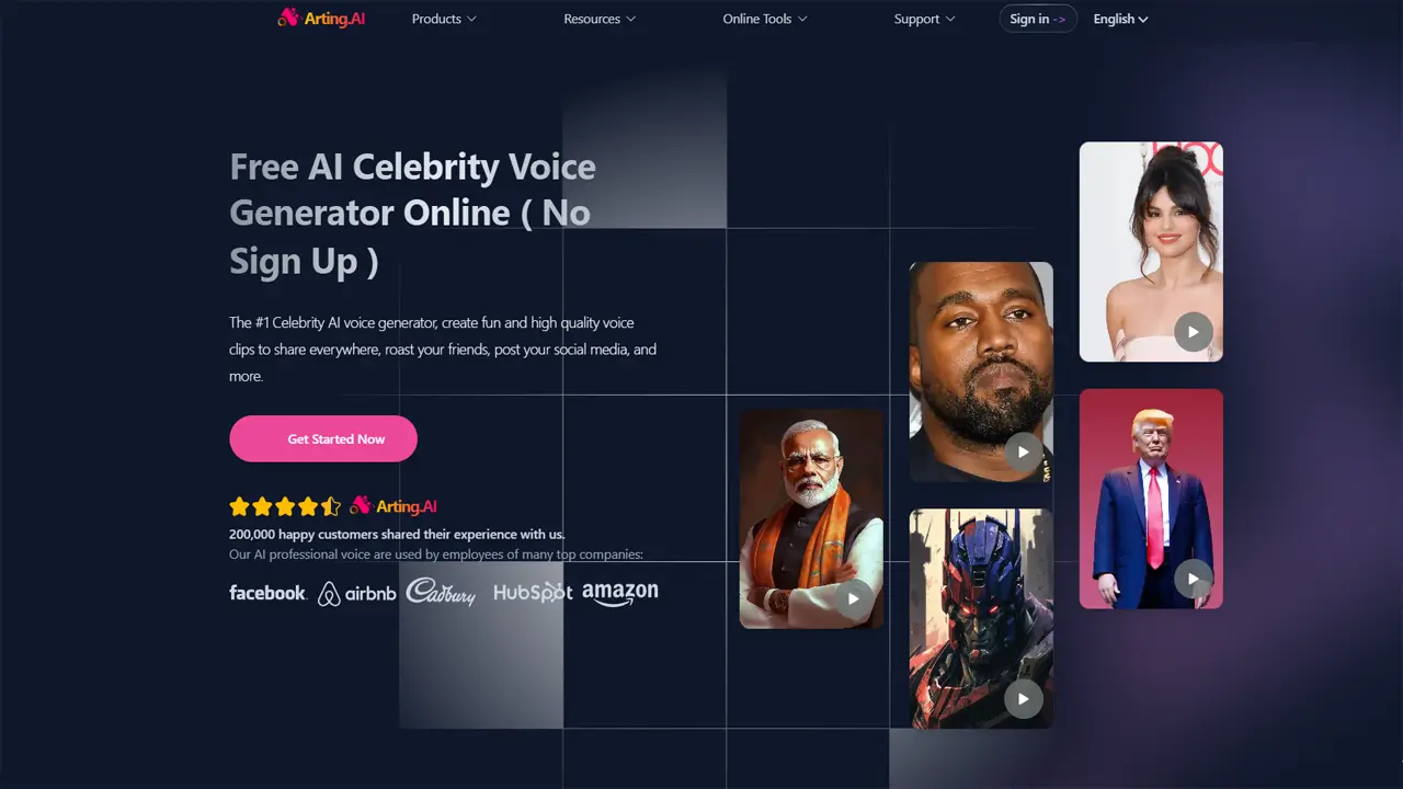 AI Celebrity Voice Generator